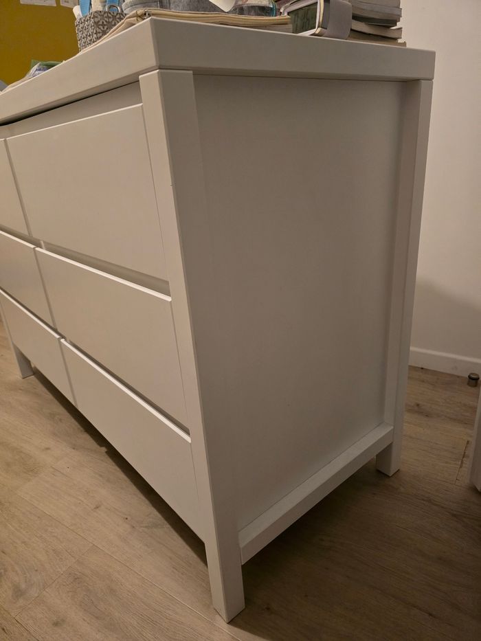 Commode 6 tirois avec plan à langer - photo numéro 4