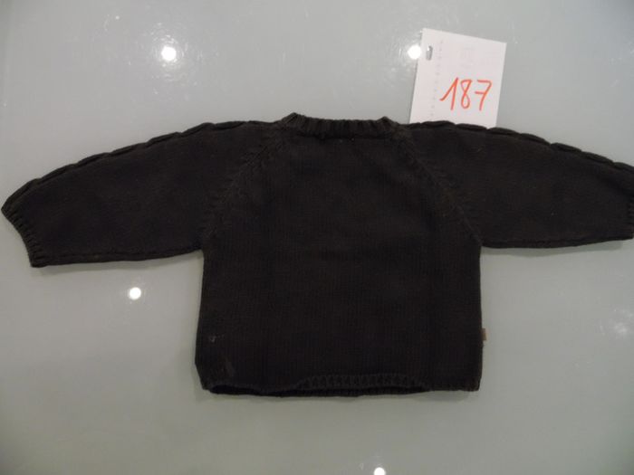 gilet 6 mois obaibi gris - photo numéro 2