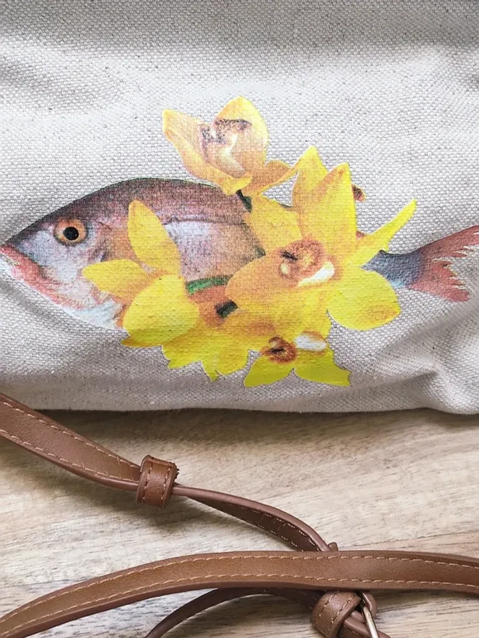🐟 la maman des poissons 🎏 sac original porté main 🤚 ou bandoulière 🌼 - photo numéro 2