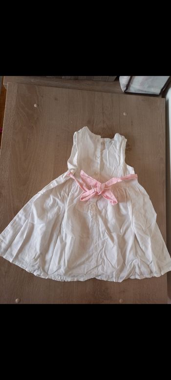 Robe blanche fille 12 mois