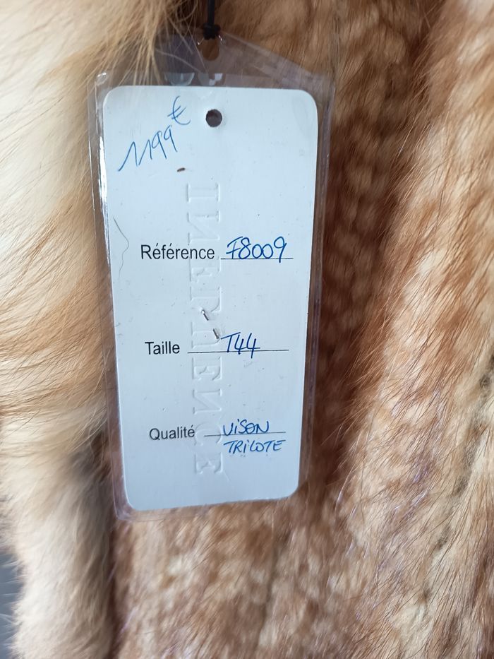manteau vison tricoté influence paris 100% neuf taille 44 - photo numéro 6