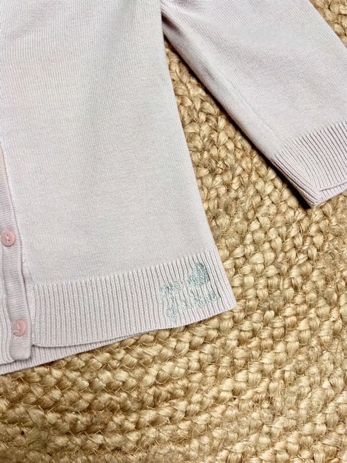 Ravissant gilet cardigan rose clair TAO taille 2 ans 24 mois - photo numéro 2