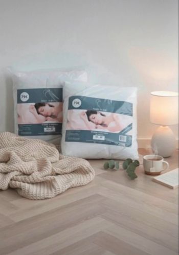 PASSION DÉCO - Lot de 2 Oreillers à mémoire de forme - 60x60 - Blanc - Neufs