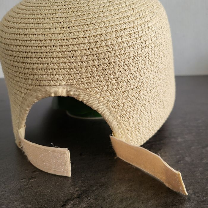 Casquette beige en paille taille 57 (M) en excellent état - photo numéro 7