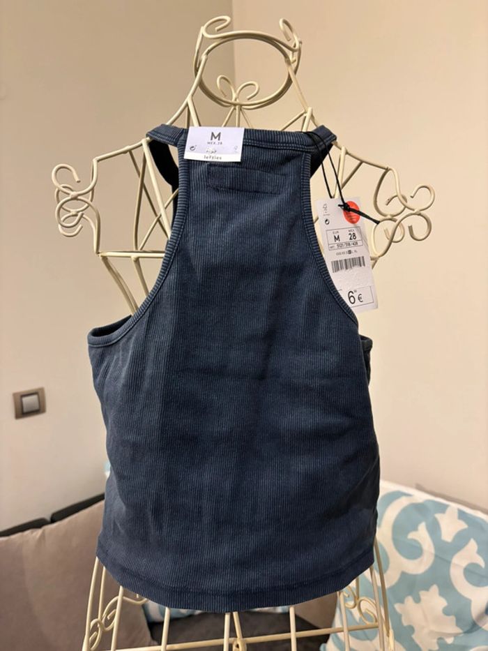 Débardeur bleu Lefties - Neuf avec étiquette - Taille M - photo numéro 5
