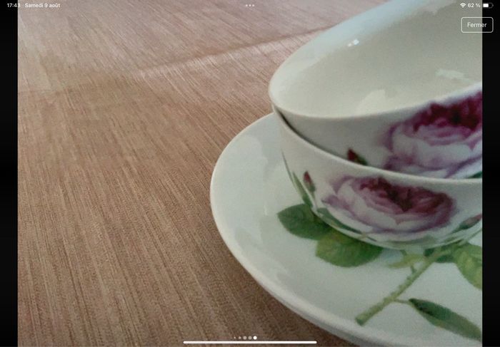 Lot de 2 tasses et soucoupes porcelaine Cha cult - photo numéro 9