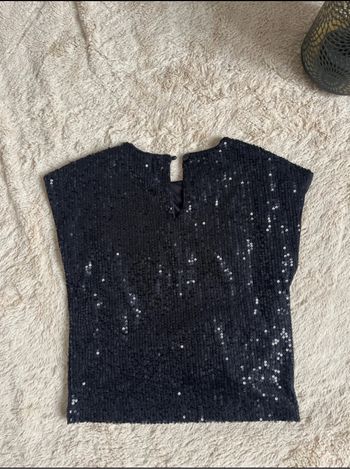 Tee shirt paillette 6 ans style old school paillette