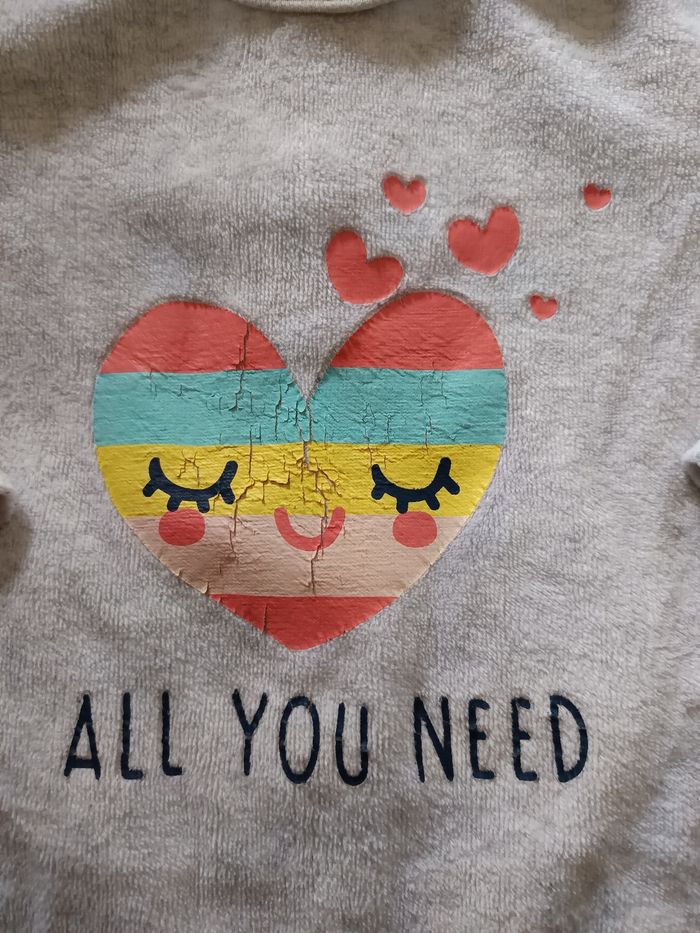 Pyjama coeur "all you need" 12 mois - photo numéro 2