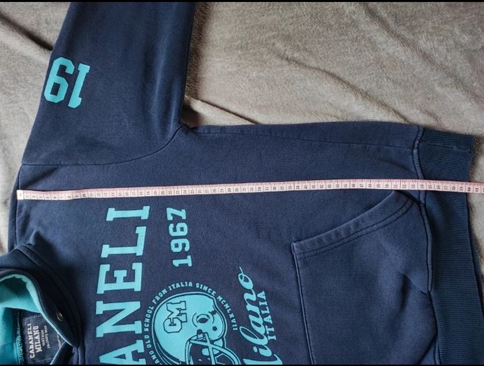Sweat à capuche bleu marine taille M Cabaneli - photo numéro 9