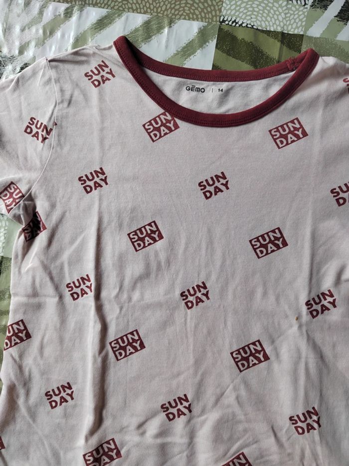 T-shirt manches courtes fille Gemo 14 ans - photo numéro 2