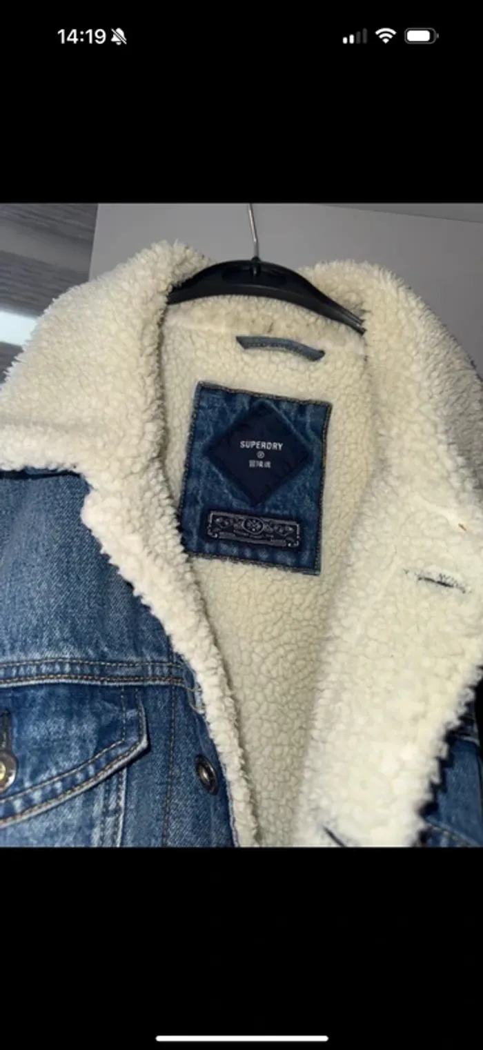 Superdry veste en jeans taille L neuf authentique - photo numéro 2