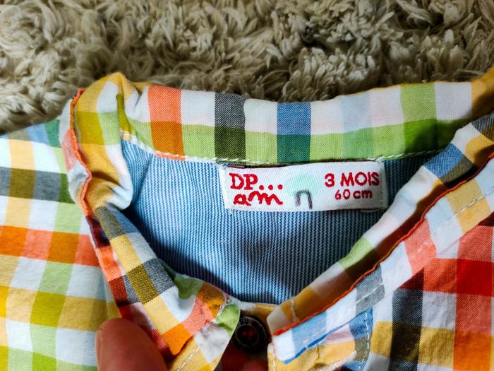 Ensemble salopette short et chemise manches courtes DPAM - photo numéro 4