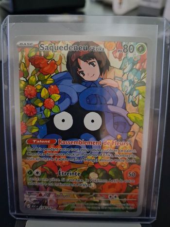 Carte Pokémon Saquedeneu d'Erika 218/217 - Héros Transcendants - FR - État Neuf