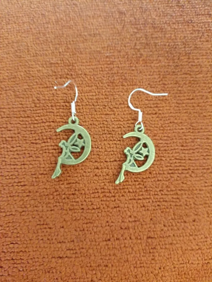 Boucles d'oreilles fée clochette - photo numéro 4