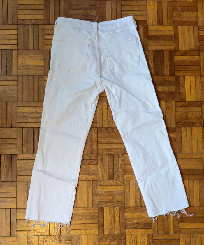Jean blanc taille haute Zara - photo numéro 6