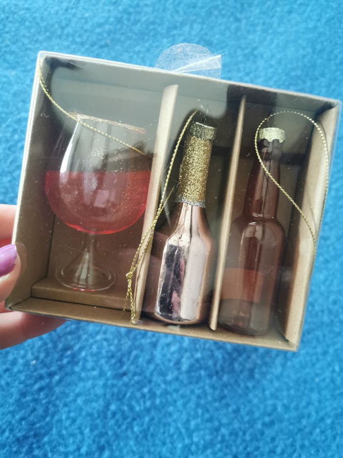 Décorations de Noel en verre thème apéro - photo numéro 5