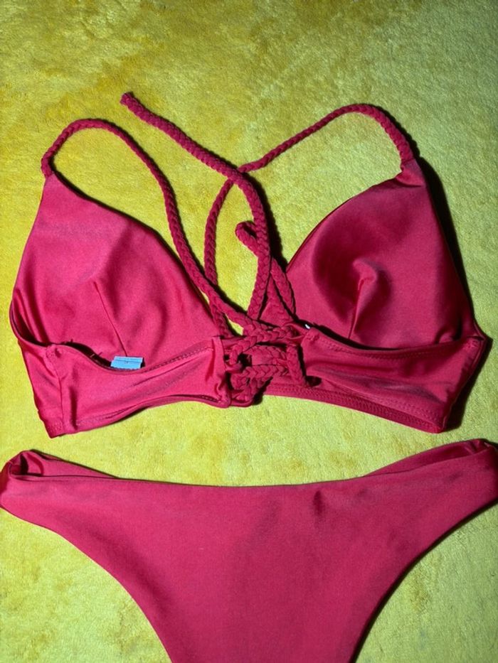 Lot 2 bikini rouge et blanc Taille S/36 - photo numéro 6