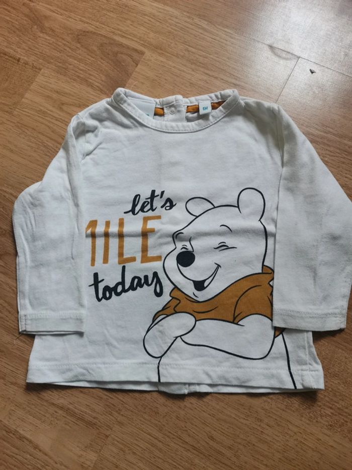 Tee-shirt manches longues Winnie l'ourson 6 mois