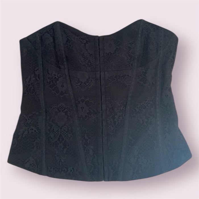 Bustier noir Jennyfer vintage taille L