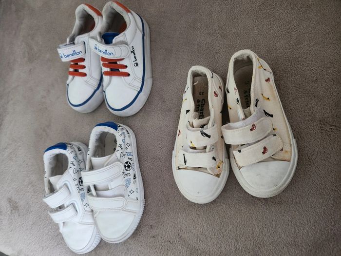 Lot 3 paires chaussures garçon taille 25