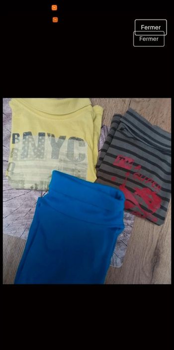 Lot de 3 sous pull garcon 5ans