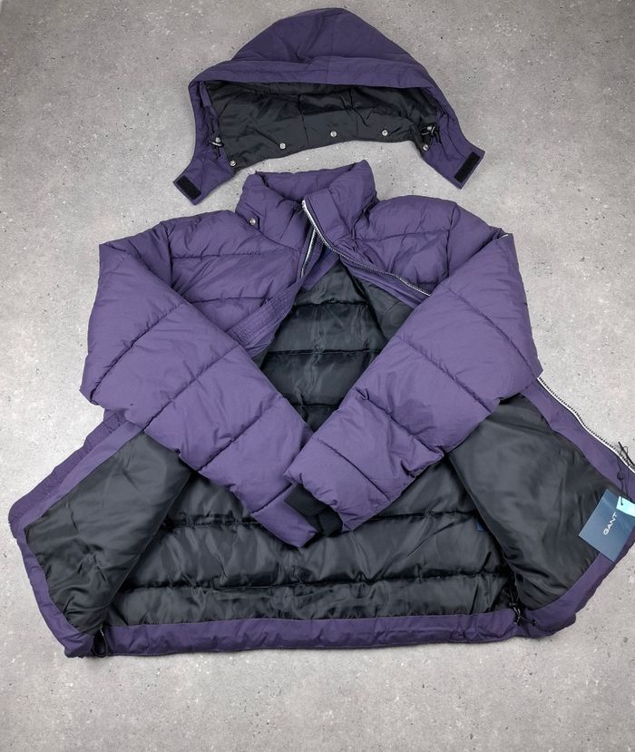 Doudoune GANT violette avec capuche – Taille XL – Neuve - photo numéro 4
