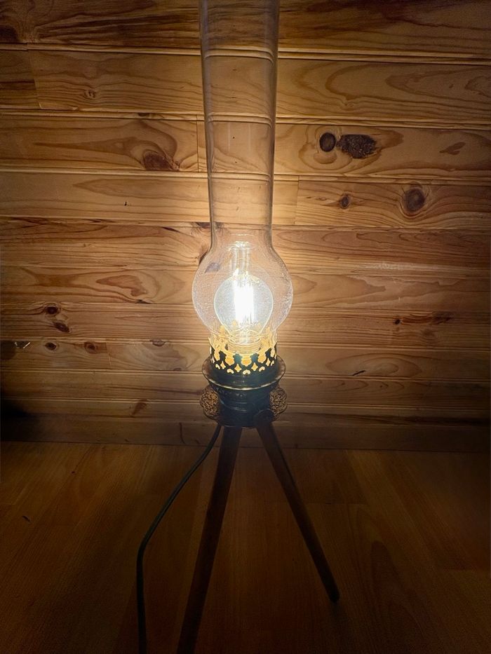 Vintage pieds photo en lampe - photo numéro 3