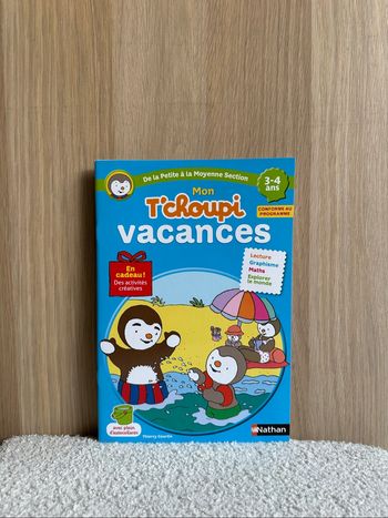 Cahier t’choupi de la petite à la moyenne section