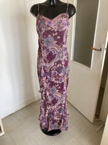 Longue robe en soie Orna Farho taille 44/XXL