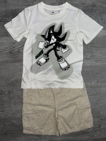 T-shirt H&M + short en lin