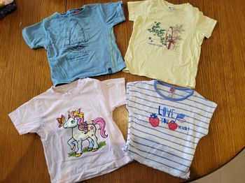 Lot de 4 teeshirt manche courte 18 mois