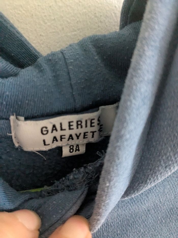Sweat galerie Lafayette 8 ans bleu - photo numéro 5