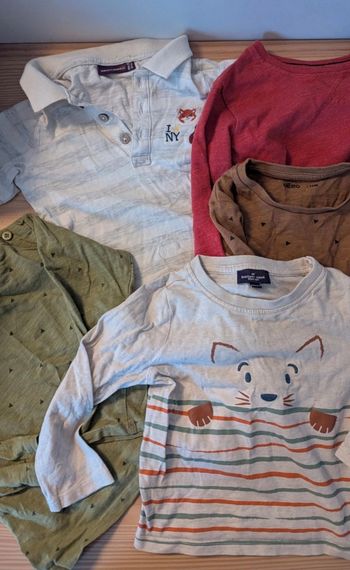 Lot 5 ts ml 24 mois gemo+sergent major