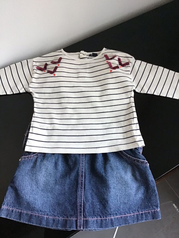 Tee shirt motifs brodés 18 mois - photo numéro 3