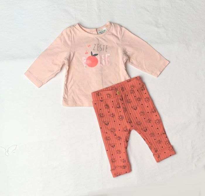 Ensemble t-shirt TAO + legging Disney 3 mois