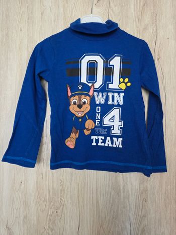 SOUS-PULL GARÇON PAW PATROL NICKELEDEON BLEU TAILLE 5ANS