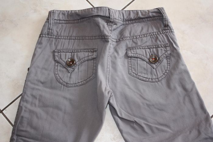 Pantacourt gris taupe MEXX 10 ans - photo numéro 8