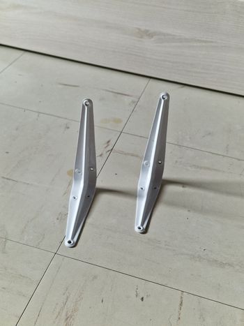 2 équerres d'étagère 250mmm x 300mm blanches