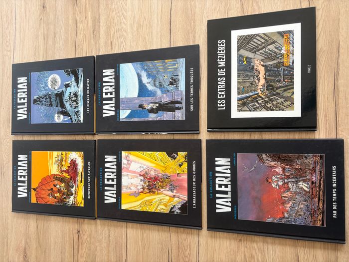 Lot de 5 BD Valerian et 1 extras de Mézières (mon cinquième élément)