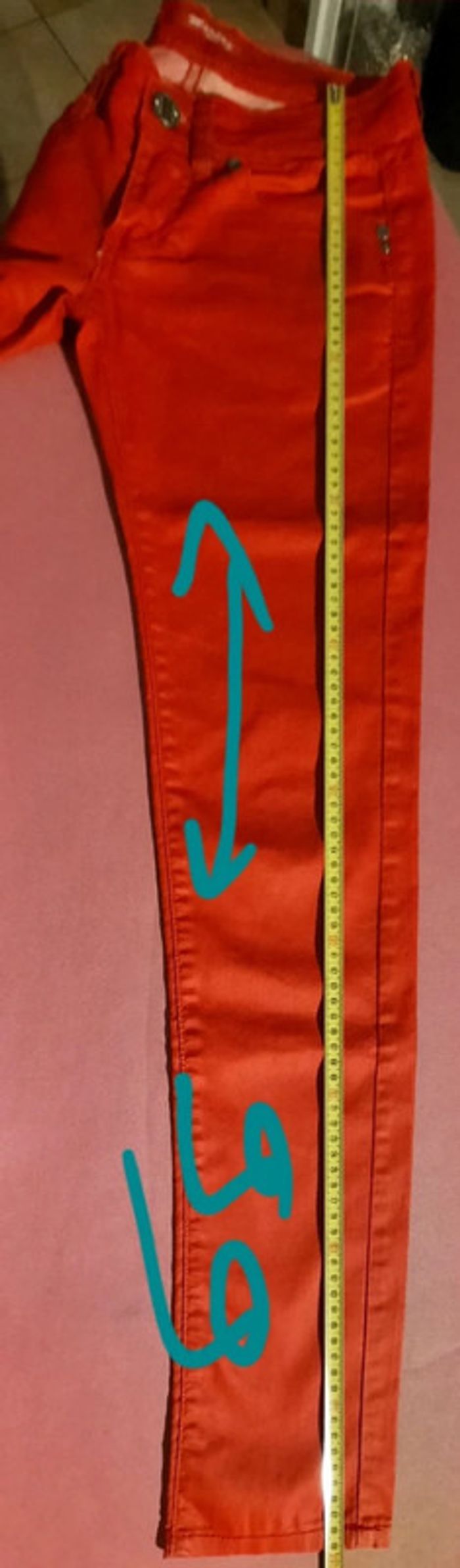 Pantalon rouge taille 34 - photo numéro 3