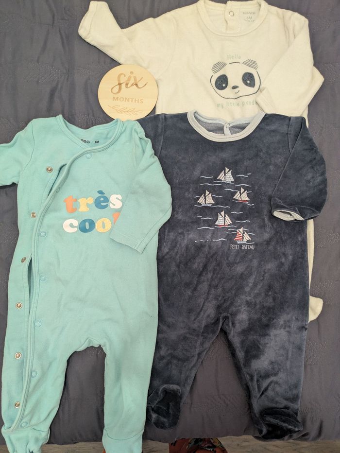 Lot 3 pyjamas 6mois