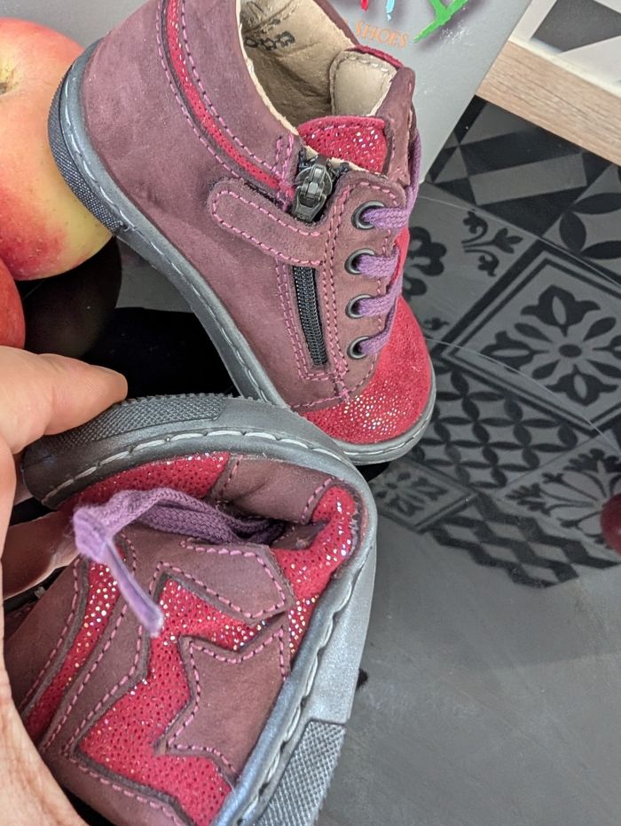 Bottines fille en cuir tout doux et souple. Taille 20. Neuf . Little Mary - photo numéro 7