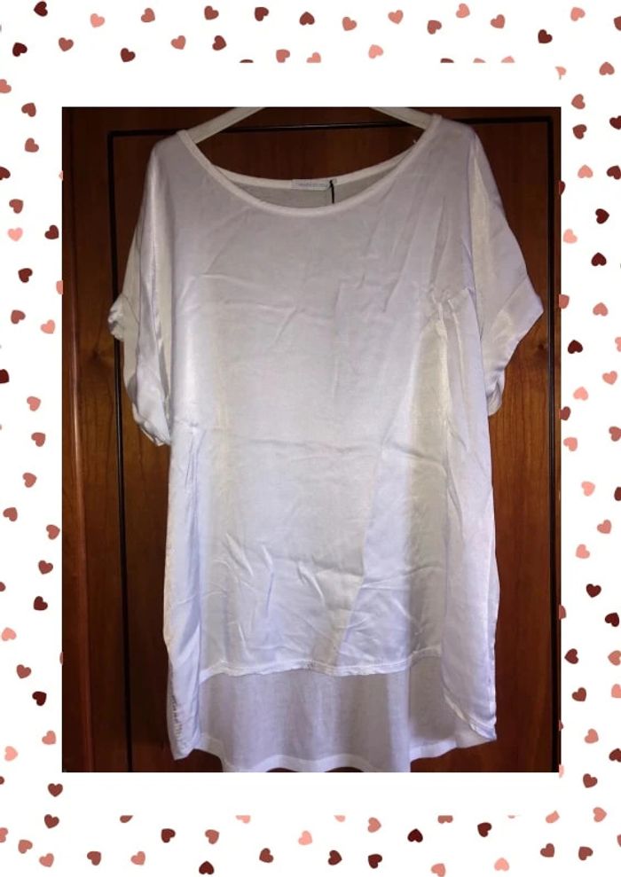 Blouse blanche taille unique Made in Italy neuve avec étiquette