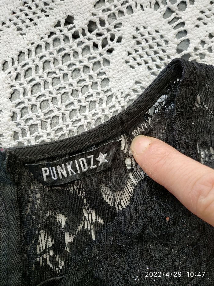 👗 Robe en dentelle noire 10 ans "Punkidz" - photo numéro 6
