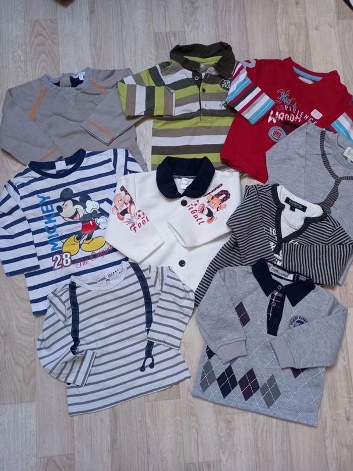 Lot de 9 hauts à manches longues