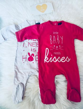 3 mois - lot 2 pyjamas coton