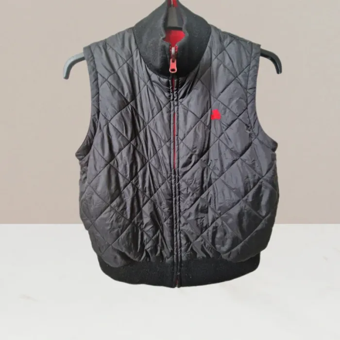 Doudoune sans manches noir & rouge - Lulu Castagnette - Taille 40/42