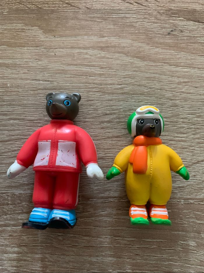 6 figurines petit ours brun à la neige - photo numéro 4