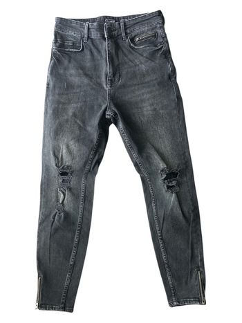 Jean troué Pull&Bear noir homme