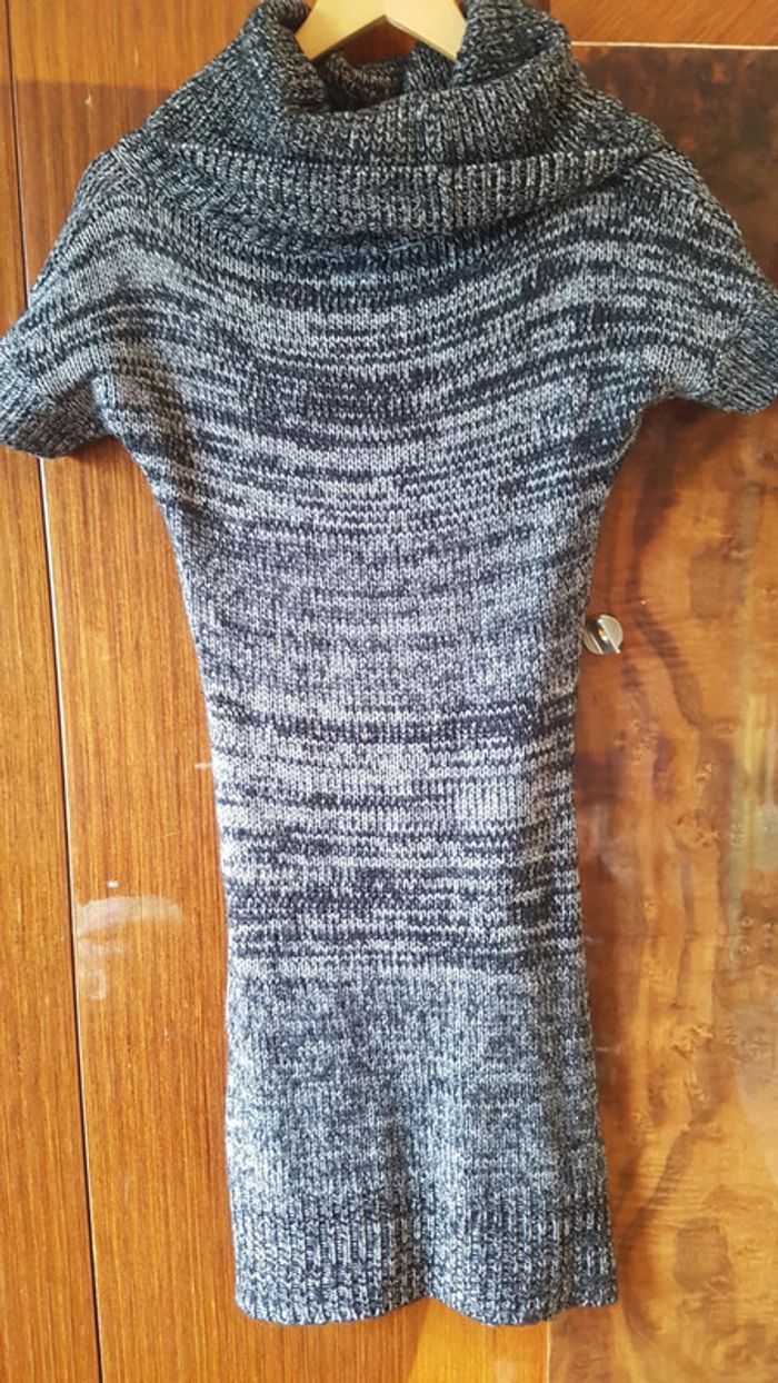Longue Robe pull noire - photo numéro 3